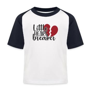 Little Heartbreaker - Petit briseur de cœur - T-shirt baseball Enfant - blanc/marine - Devant