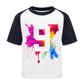 9 YEARS 9TH BIRTHDAY - Kids' Baseball T-Shirt - white/navy - Front