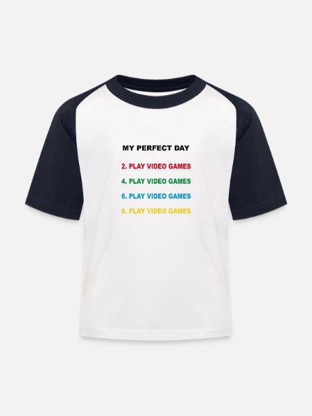 Lustiges Programmierer Computer Gamer Geschenk - Kinder Baseball T-Shirt - Weiß/Navy