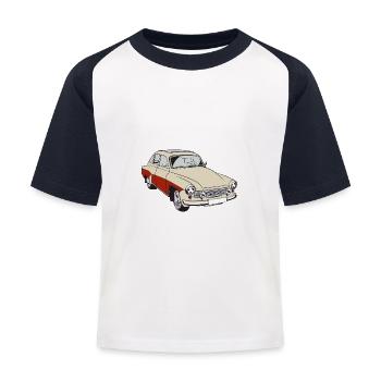 IFA Wartburg 311 rouge - T-shirt baseball Enfant - blanc/marine - Devant