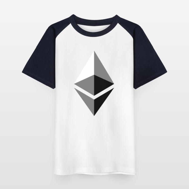 ETH éther Etherium T-shirt baseball Enfant