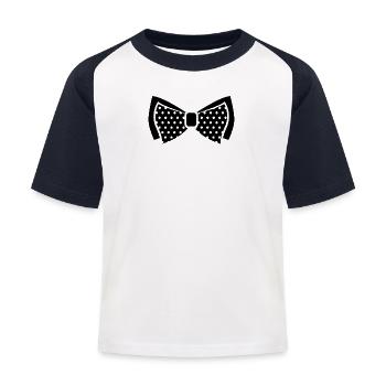 Fly - Kids' Baseball T-Shirt - white/navy - Front