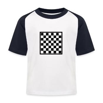 Dam - Baseball T-shirt til børn - hvid/marineblå - Foran