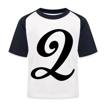 2 - Kids' Baseball T-Shirt - white/navy - Front
