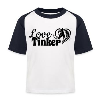 Tinker Love Cuore Testa di Cavallo - Maglietta da baseball per bambini - bianco/navy - Fronte