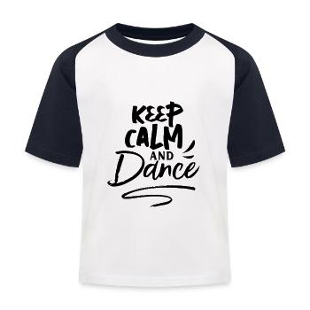 Danser Danser Danse - T-shirt baseball Enfant - blanc/marine - Devant