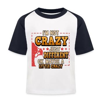 Amusants escalade de montagne sport sentence cadeau Geek - T-shirt baseball Enfant - blanc/marine - Devant