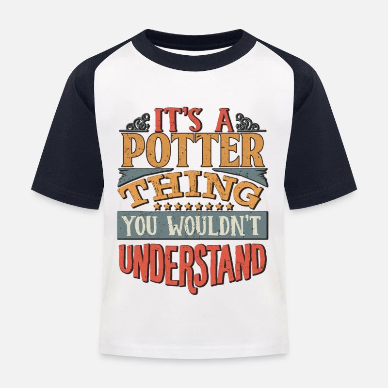 C’est une chose de potter que vous ne comprendriez pas - - T-shirt baseball Enfant - blanc/marine
