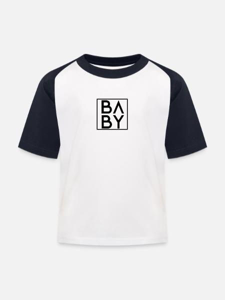 BÉBÉ - T-shirt baseball Enfant - blanc/marine