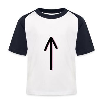 Flèche - T-shirt baseball Enfant - blanc/marine - Devant