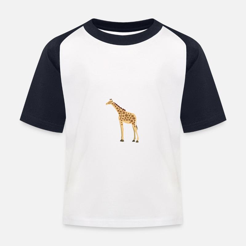 Wildtiere - Kinder Baseball T-Shirt - Weiß/Navy