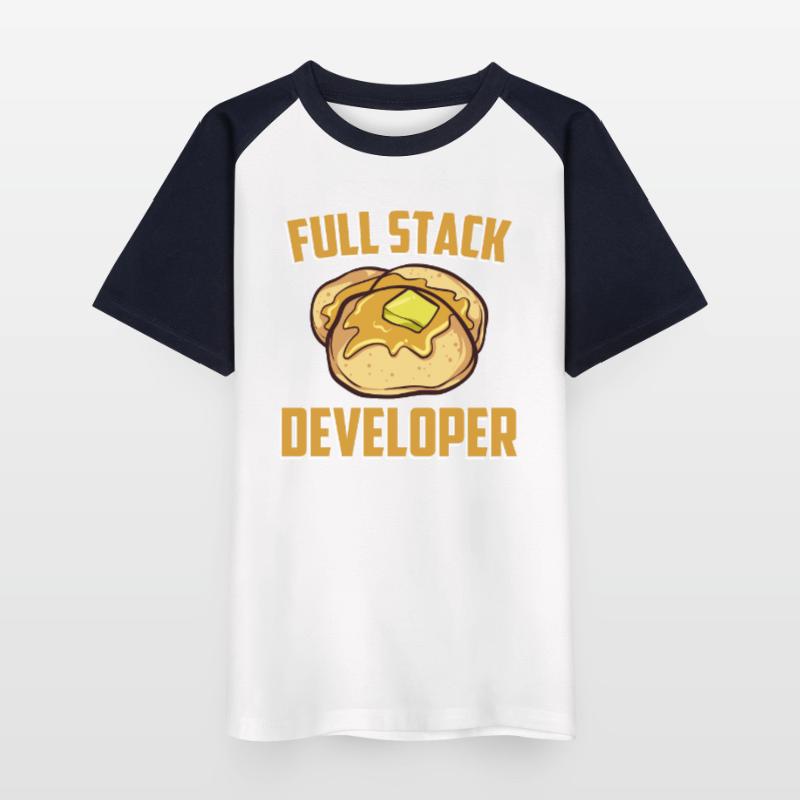 Full Stack Developer - Computer Software Program Kids' Baseball T-Shirt