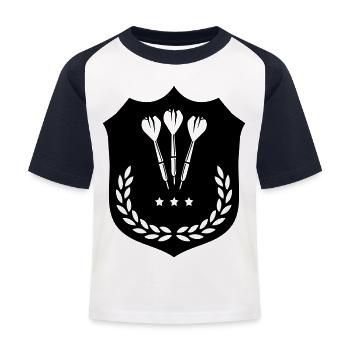 Pinces Armoiries - T-shirt baseball Enfant - blanc/marine - Devant