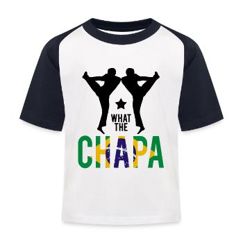 Ginga Capoeira für brasilianische Kampfsportarten - Kinder Baseball T-Shirt - Weiß/Navy - Vorne