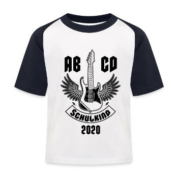 Bolsa escolar de inscripción 2020 - Camiseta béisbol niño - blanco/azul marino - delante