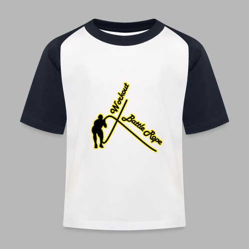 Battle Rope Workout - Kinder Baseball T-Shirt