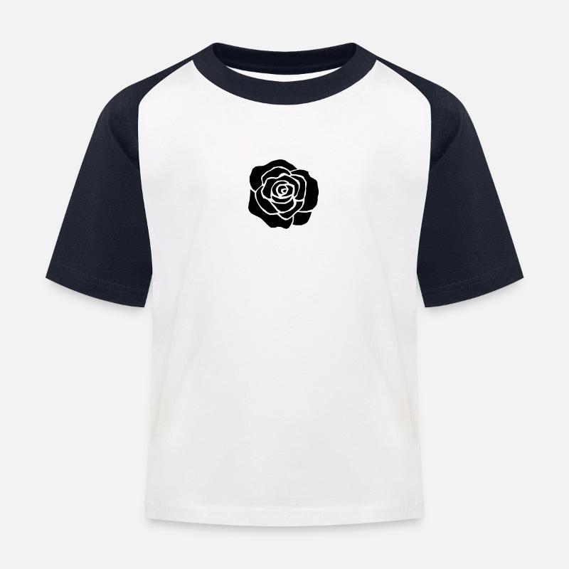 pink - Kinder Baseball T-Shirt - Weiß/Navy