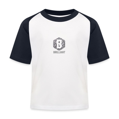B brilliant grey - Kinderen baseball T-shirt