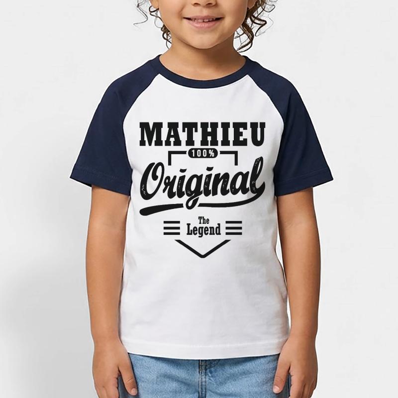 MATHIEU personalized gift first name Mathieu Kids' Baseball T-Shirt