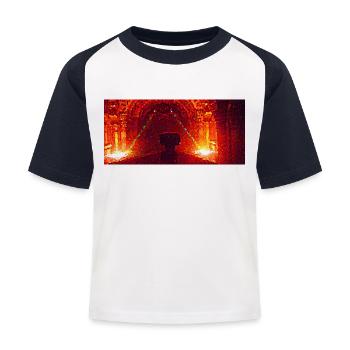Das Boot aller Gefahren - Kinder Baseball T-Shirt - Weiß/Navy - Vorne