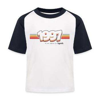1997 the birth of legends - T-shirt baseball Enfant - blanc/marine - Devant