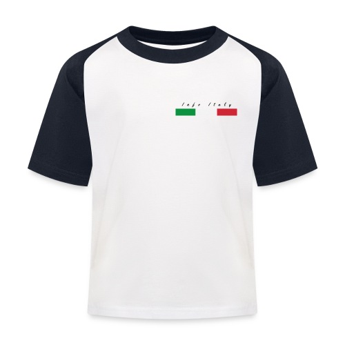 Info Italy Design - Maglietta da baseball per bambini