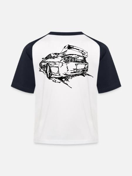 Supra 02 - Kinder Baseball T-Shirt - Weiß/Navy