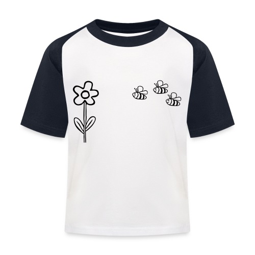 blume4 - Kinder Baseball T-Shirt