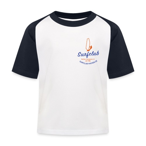 logo_surfclub_farbe_RZ - Kinder Baseball T-Shirt