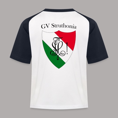 Wappen Struthonia beschriftet - Kinder Baseball T-Shirt