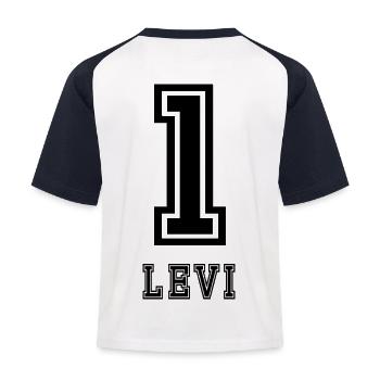 Maillot Levi 1 fils - T-shirt baseball Enfant - blanc/marine - Back