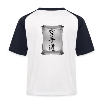 Tiamat - Art martial - Karate - T-shirt baseball Enfant - blanc/marine - Back