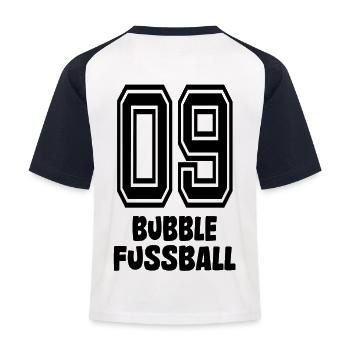 Bubble Soccer 9 Jersey Bumperball - Kids' Baseball T-Shirt - white/navy - Back