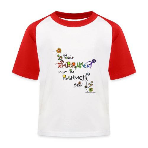 Leben - Kinder Baseball T-Shirt
