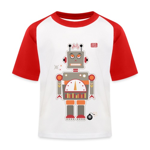 Robot - T-shirt baseball Enfant