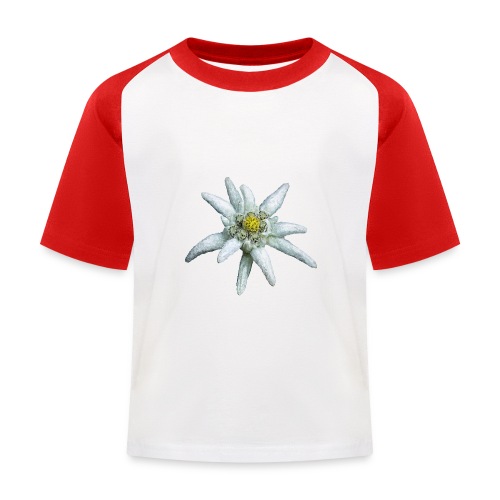 Alpen-Edelweiß - Kinder Baseball T-Shirt