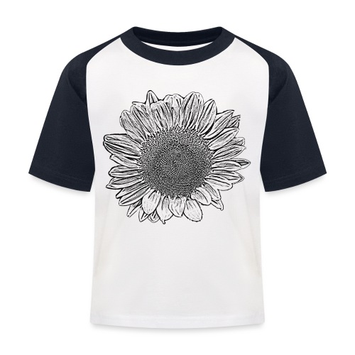 Sonnenblume - Kinder Baseball T-Shirt
