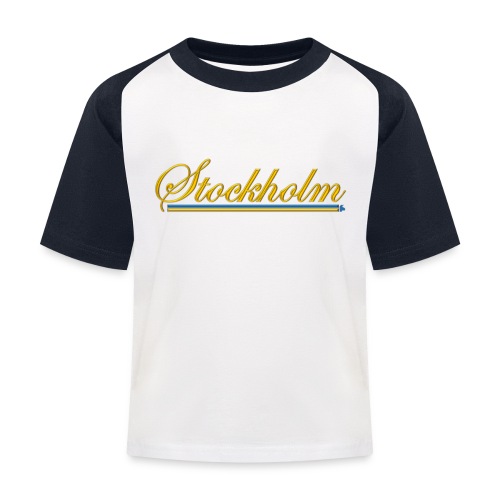 Stockholm - Baseboll-T-shirt barn
