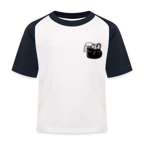 Taschenhunde schwarz - Kinder Baseball T-Shirt