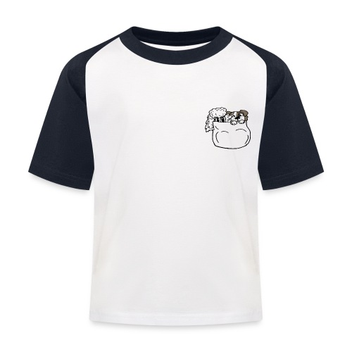 Taschenhunde weiß - Kinder Baseball T-Shirt