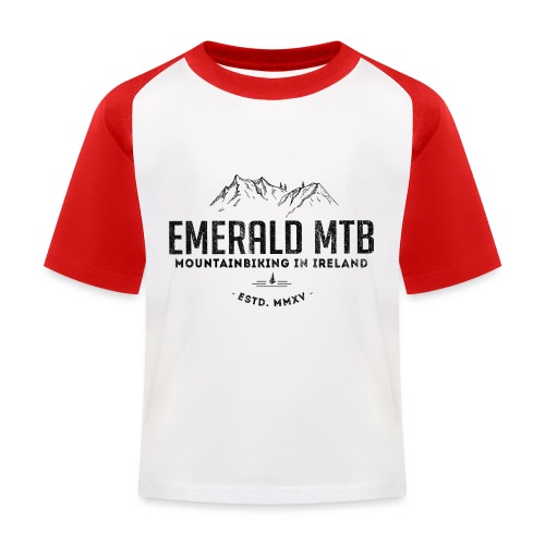 Emerald MTB Logo - Kids' Baseball T-Shirt