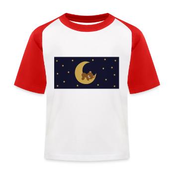 Träumer - Kinder Baseball T-Shirt - Weiß/Rot - Vorne