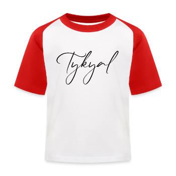 TYKYAL LOGO - T-shirt baseball Enfant - blanc/rouge - Devant
