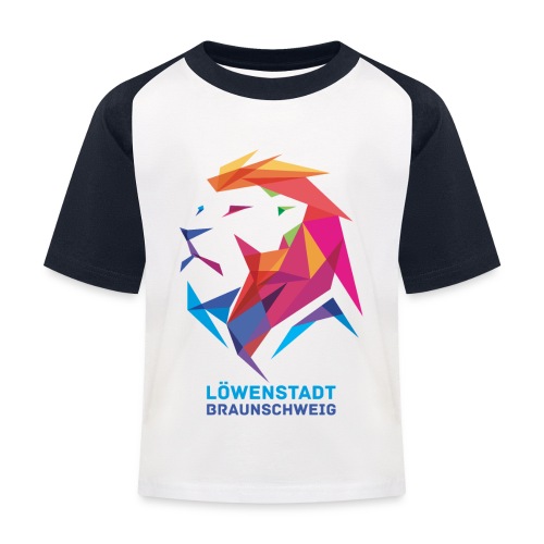 Löwenstadt Design 7 - Kinder Baseball T-Shirt