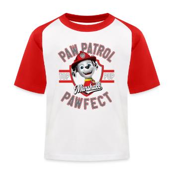 Paw Patrol Pawfect Top Pup Marshall - Kids' Baseball T-Shirt - white/red - Front