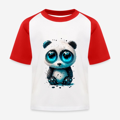 sweet panda bear - Kinder Baseball T-Shirt