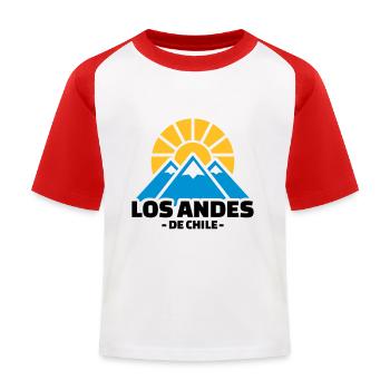 Chile - Kinder Baseball T-Shirt - Weiß/Rot - Vorne