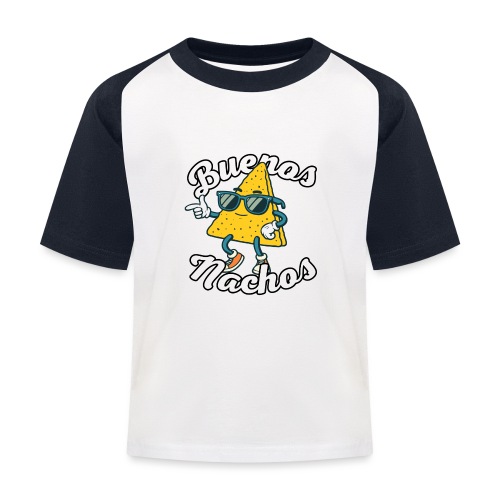 Nachos - Spanisch mit Wortwitz: Buenos Nachos - Kinder Baseball T-Shirt