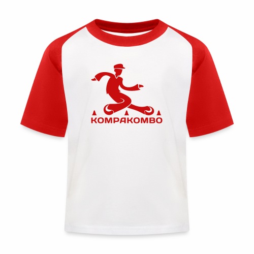 logo basique texte rouge - T-shirt baseball Enfant