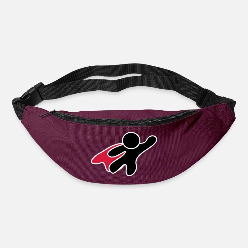 Superhero - Gürteltasche - Burgunderrot